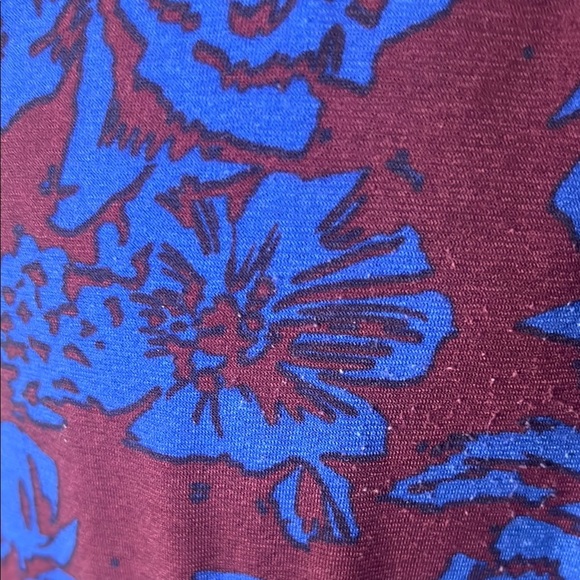 Modcloth Mock Neck Sleeveless Blue and Red  Dress size Medium - Picture 11 of 12